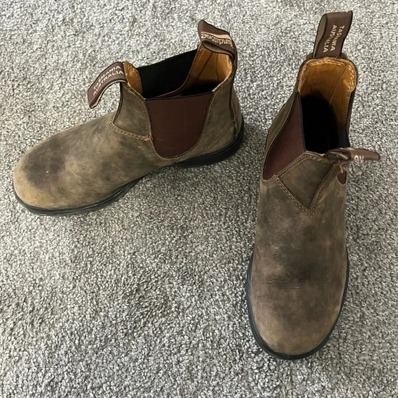Blundstone Rustic Brown Leather Chelsea Boots - Picture 1 of 4